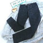 Mossimo Snakeskin Premium Denim Legging Jeans Black Size 8 Photo 2