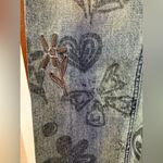 BDG Cowboy Jeans Hi Rise Grey Embroidered Thread Graffiti Doodle Straight Leg-25 Photo 7