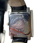 Fondini Quartz Watch Black Snakeskin Leather Unisex Watch Stainless Steel Back Photo 4