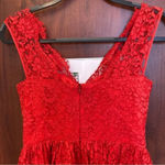 Amanda Uprichard Red Lace Sleeveless Dress Silk Size Small Photo 5