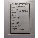 H&M Woman's Linen Blend Paper Bag Waist Shorts Mustard Brown Size XL Loose Fit Photo 11