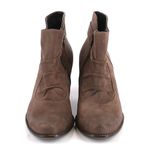 Paul Green  Munchen Ankle Booties 7.5 Leather Taupe Almond Toe Luxury Kitten Heel Photo 2