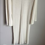 Toteme Cable wool blend Knit Midi Dress Small White Photo 11