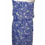 Vineyard Vines Martha’s Palm Print Ruffle Strapless Maxi Dress Sz Sm Resort EUC Photo 9