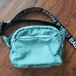 Baggu  Teal with OG Strap White Lettering Streetwear Retro Y2K Trendy Fanny Pack Photo 0