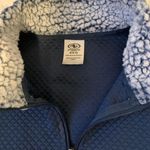Sherpa Pullover Quarter Zip Blue Size M Photo 1