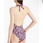 Veronica Beard  salis halter‎ floral one piece swimsuit Photo 1