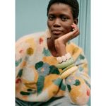Sézane NWT Sezane Isadora Jumper in Flowers Mohair Wool Blend Sweater M Photo 4
