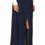FAVORITE DAUGHTER The Sunny Low Slung A line Maxi Denim Skirt Size 26 NWT Blue Photo 1