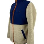Duluth Women's Sherpa Blue Cream Colorblock Full Zip Jacket Medium Item 85806 Photo 3