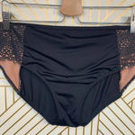Elomi Mid Rise Bikini Bottom Brief Black Lace Size US 16 Photo 5