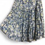 Emma James Emma&James Skirt Sz 16 Blue/ Yellow Floral Skater Tiered Flowy A-line Fit&Flare Photo 2