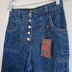 NEW Etro Paisley High Waisted Flare Jeans Size 29 Women’s NWT Blue Photo 4