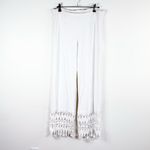 Sagaie Paris Vintage White Crochet Lace Trim Pants Size 6 Photo 1