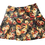 Rafaella  Black Floral Skater Skirt Photo 0