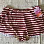Kortni Jeane  Women's NEW Swim Skirt Bottoms Size XL Red, Blue, Cream Striped Photo 0