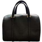 Kate Spade Saffiano Leather Boston Handbag Black Dual Top Handle Zip Purse EUC Photo 1