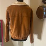 Sweet Rain Women's Tan Button Up Jacket with Shearling Lining Photo 1