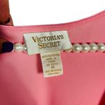 Victoria's Secret  | Vintage Pink Long Sleeve Pajama Top Flowers Mesh Silk Size M Photo 4