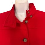 Vintage 90s Kors MIchael Kors Cherry Red Wool Button Front Collared Jacket sz 10 Photo 5