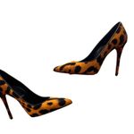Christian Louboutin Calf Hair Leopard Kate 100 Pumps EU 37.5 US 7.5 Spicy Photo 6