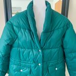 J.Crew  Teal Signature Puffer Coat Photo 3