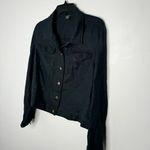 Tribal linen button down shirt size XL Black Photo 1