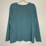 Lands’ End Green Crewneck Long Sleeves Women’s Sweatshirt Green Size 1X Photo 0
