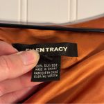 Ellen Tracy  100% Silk Cap Sleeveless Cowl Neck Blouse Tank Top Orange Size 8 Photo 7