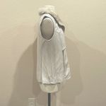 Dennis Basso NWOT Ivory Faux Fur and Leather Moto Vest Size Small Photo 2