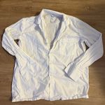 SKIMS White Cotton Poplin Sleep Button Up Set Photo 2
