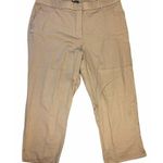 NWOT George Ankle Dress Pants Beige Sz 16W Flat Front Zip Pockets THINK SLIM Photo 0
