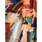 Flying Tomato NEW Women’s Size 1X midi dress Colorful orange Retro Pattern Belt Photo 3