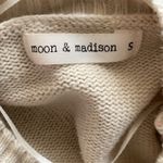 Moon & Madison Sunday Funday Football Cream Knit Sweater Size S Photo 4