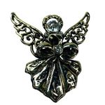 Religion Angel Pin Brooch Silver Gold Color Christian Church Halo Wings Guardian Photo 0