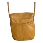 Tignanello Mustard Leather Crossbody Handbag. Yellow Photo 3