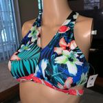 Urban Sea Dark Jungle Wrap Neck Crop Bra Top Photo 1