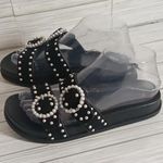 Rebecca Minkoff veeoleeta double suede strap pearl embellished Sandals. 7.5 Photo 2
