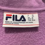FILA VTG 90s 80s  Retro Colorblock Quarter-Zip Purple Gray White Collared Sweater Photo 9