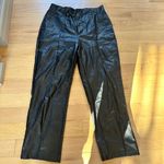 Princess Polly Princess‎ Polly US 8 High-Waisted Faux Leather Straight Leg ENCORE Pants Black Photo 2