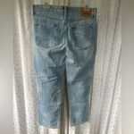 Lucky Brand Sienna Slim Boyfriend Printed Folded Raw Edge Crop Denim Jeans 8 Photo 4