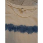 Style & Co NWT  women's large white/blue tye dye sweatshirt MSRP $49.50 Photo 2