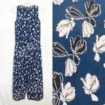 Thakoon Floral Wide Leg Jumpsuit Blue White Black Contemporary Size 4 Photo 1