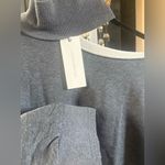 Dance & Marvel Buckle-  Charcoal One Side Off-the-Shoulder Sweater Photo 3