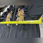 Divided H&M  Tiger Bomber Jacket Japan Satin Embroidered Black Women's Size 2 Photo 6