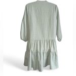 Petal and Pup  green Checkered Long Sleeve Dress Photo 2