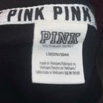 PINK - Victoria's Secret Victoria's Secret PINK Black Silver Logo Crewneck Sweatshirt Large Photo 2