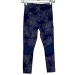 Calvin Klein Pants Women XS Blue White Floral Cropped Performance Gym Athleisure Photo 1