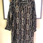 Haute Hippie  Ginny Dress M NWT Black w/ palm trees Photo 0