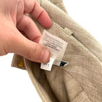 St. John Sport Khaki Cuffed Trouser Pants Linen Blend Size 8 Photo 6